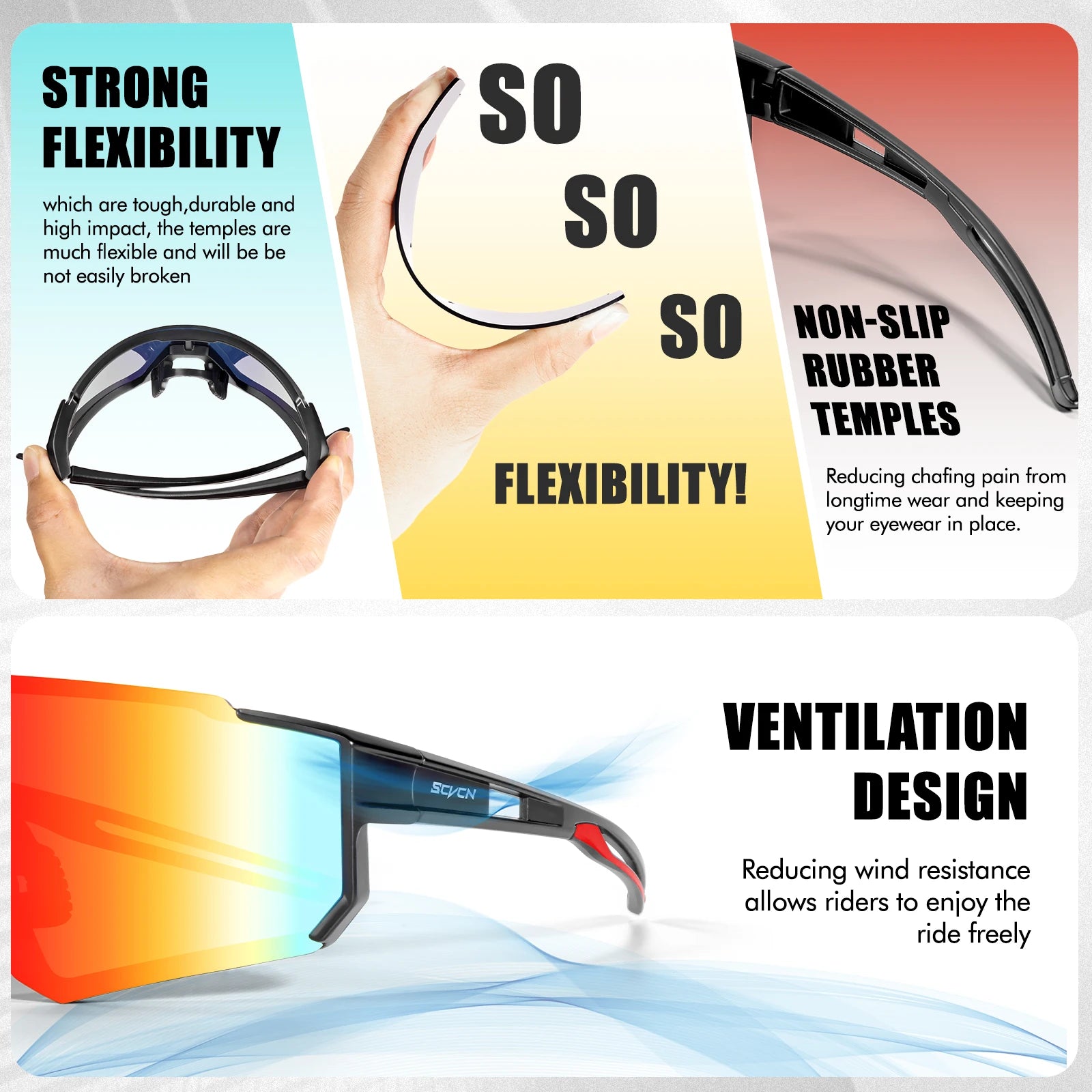 Lunettes vélo UV400 outdoor — image 5